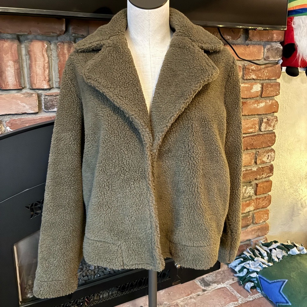 Banana Republic Khaki Teddy Jacket